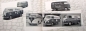 Preview: Volkswagen T1 Transporter Modellprogramm 1952 "Wer fährt Transporter" Reuters-Motive Automobilprospekt (8667)